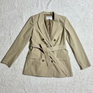 ARITZIA BABATON SAMUEL BELTED BLAZER — size: 6